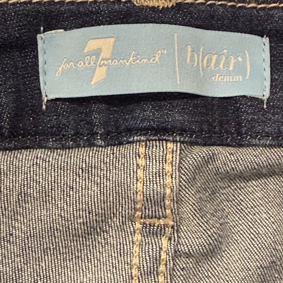 7 For All Mankind B(Air) Kimmie Form Fitted Bootcut Blue Jeans Womens 27 NWT - Picture 9 of 15